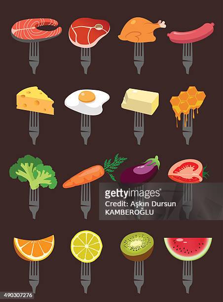 supermarket - beef sausage stock illustrations