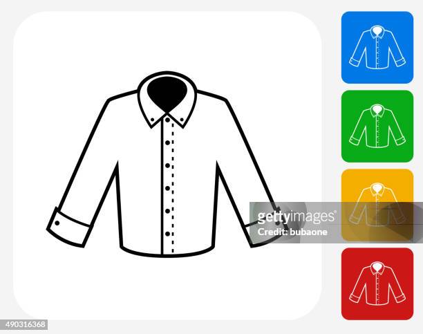 グラフィックデザインアイコンフラットシャツ - 長袖点のイラスト素材／クリップアート素材／マンガ素材／アイコン素材