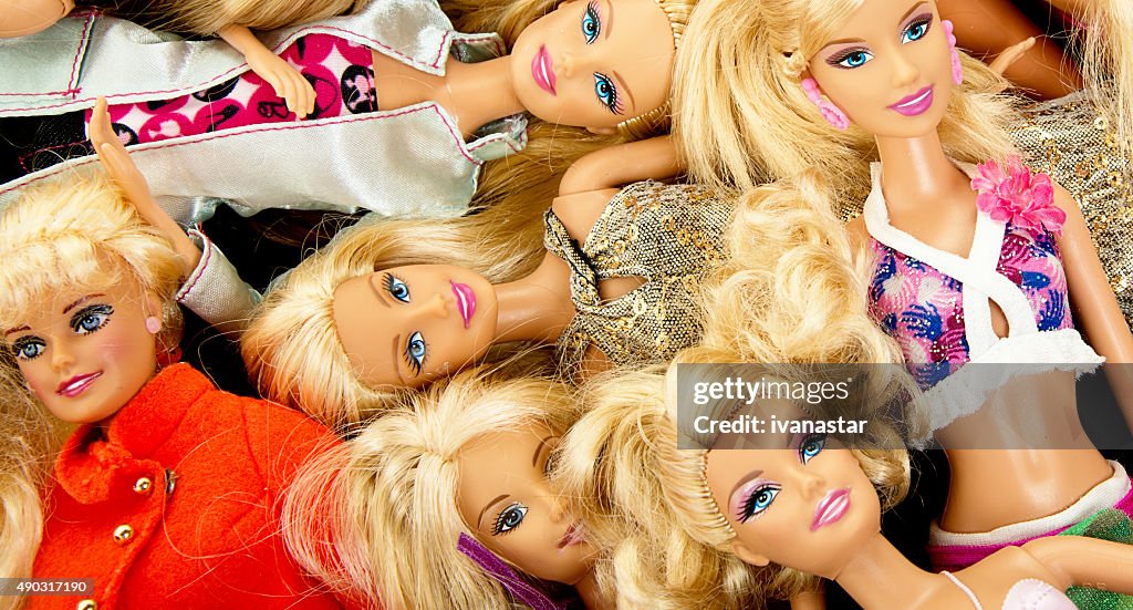 Bunch of Barbie Fashon Dolls