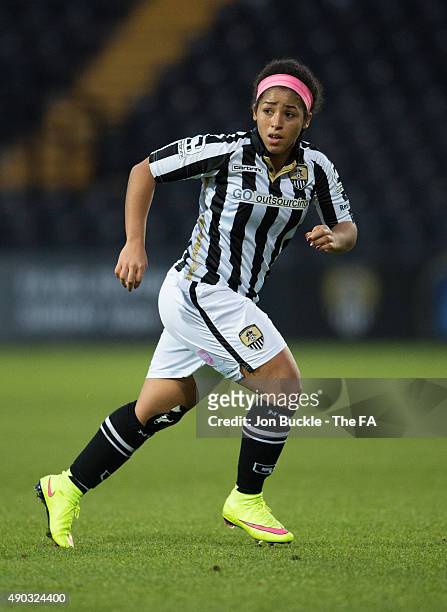 Desiree Scott of Notts County Ladies FC during the match between Notts County Ladies and Birmingham City Ladies at Meadow Lane on September 27, 2015...