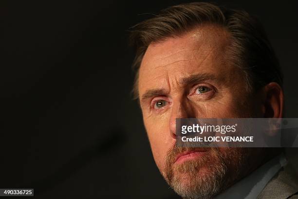 British actor Tim Roth attends the press conference for the film "Grace of Monaco" at the 67th edition of the Cannes Film Festival in Cannes,...
