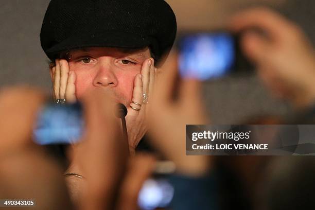 French director Olivier Dahan talks during the press conference for the film "Grace of Monaco" at the 67th edition of the Cannes Film Festival in...