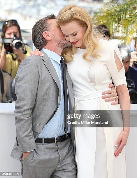 Nicole Kidman and Tim Roth attend the "Grace of Monaco" photocall at the 67th Annual Cannes Film Festival on May 14, 2014 in Cannes, France.