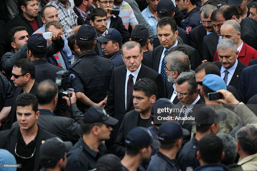 Turkish Prime Minister Erdogan visits Soma