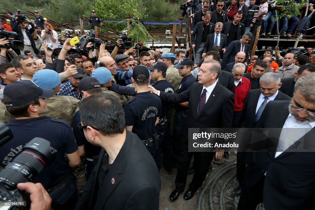 Turkish Prime Minister Erdogan visits Soma