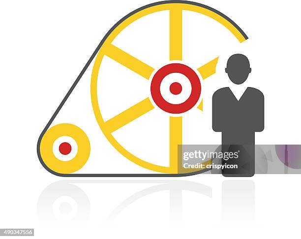 flywheel icon on a white background. - colorseries - fly wheel stock illustrations