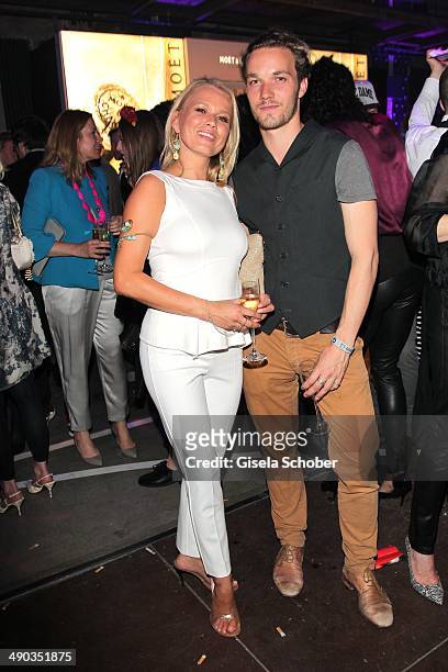 Nova Meierhenrich and Max Woelky attend the New Faces Award - Film - 2014 at e-Werk on May 8, 2014 in Berlin, Germany.