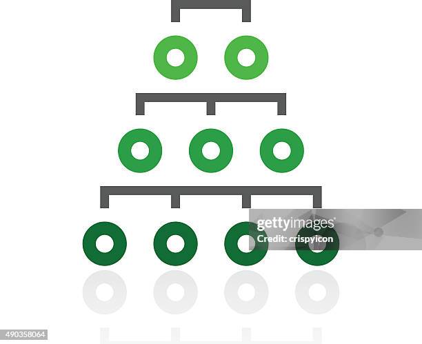 organization chart icon on a white background. - freshseries - org chart circles stock illustrations