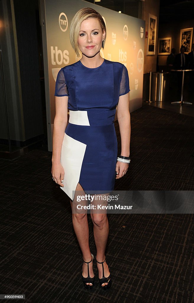 Kathleen Robertson attends the TBS / TNT Upfront 2014 at The Theater