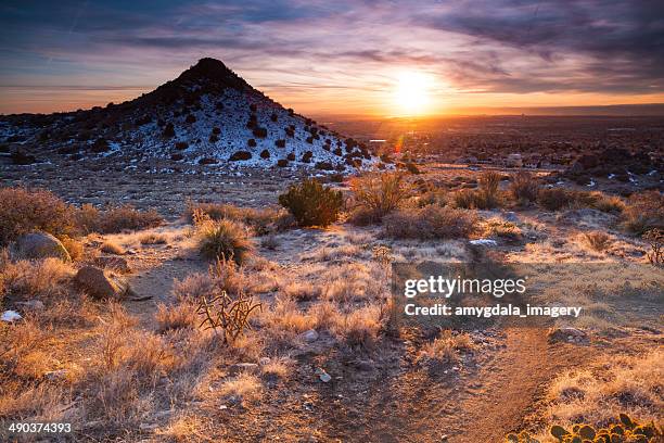 natureza paisagem recreation trail - albuquerque novo méxico - fotografias e filmes do acervo