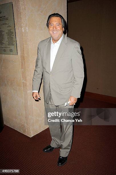 Larry Wohl attends NYC Dance Alliance Foundation's "Bright Lights Shining Stars" Gala at NYU Skirball Center on September 27, 2015 in New York City.