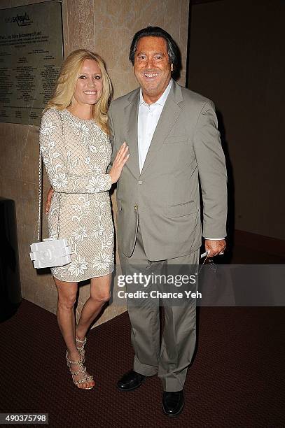 Leesa Rowland and Larry Wohl attend NYC Dance Alliance Foundation's "Bright Lights Shining Stars" Gala at NYU Skirball Center on September 27, 2015...