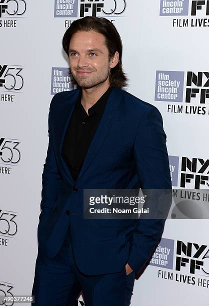Sebastian Stan attends the 53rd New York Film Festival - "The Martian" Premiere - Arrivals at Alice Tully Hall on September 27, 2015 in New York City.