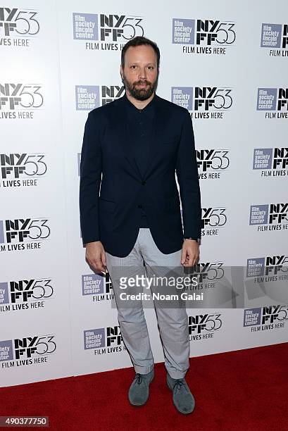 Director Yorgos Lanthimos attends the 53rd New York Film Festival - "The Martian" Premiere - Arrivals at Alice Tully Hall on September 27, 2015 in...