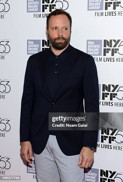 Director Yorgos Lanthimos attends the 53rd New York Film Festival - "The Martian" Premiere - Arrivals at Alice Tully Hall on September 27, 2015 in...