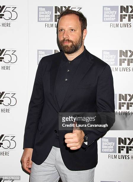 Yorgos Lanthimos attends the 53rd New York Film Festival - "The Martian" Premiere at Alice Tully Hall on September 27, 2015 in New York City.