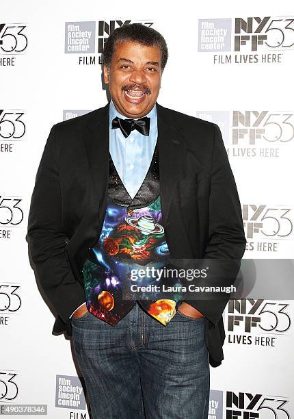 Neil deGrasse Tyson attends the 53rd New York Film Festival - "The Martian" Premiere at Alice Tully Hall on September 27, 2015 in New York City.
