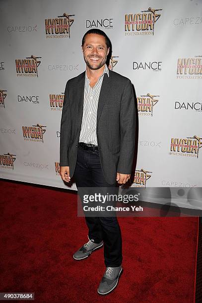 Joshua Bergasse attends NYC Dance Alliance Foundation's "Bright Lights Shining Stars" Gala at NYU Skirball Center on September 27, 2015 in New York...