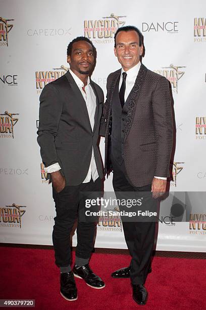 Daniel J. Watts and Joe Lanteri attend NYC Dance Alliance Foundation's "Bright Lights Shining Stars" Gala at NYU Skirball Center on September 27,...