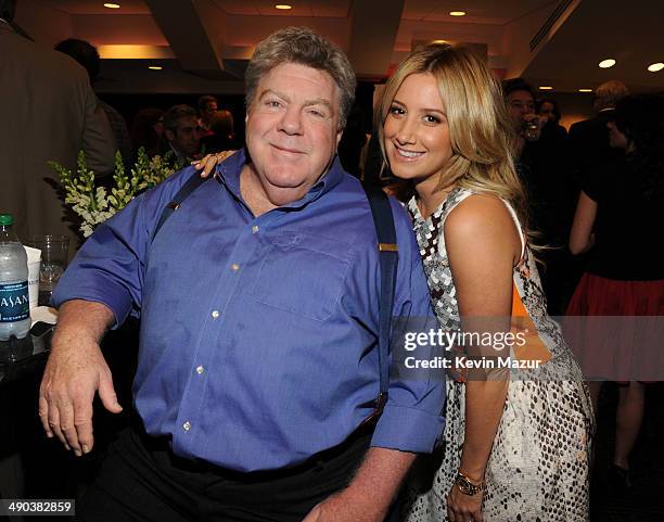 George Wendt and Ashley Tisdale attend the TBS / TNT Upfront 2014 at The Theater at Madison Square Garden on May 14, 2014 in New York City....