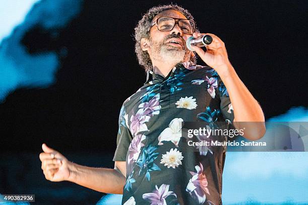 Simoninha performs at 2015 Rock in Rio on September 27, 2015 in Rio de Janeiro, Brazil.