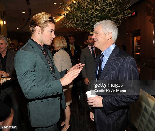 Josh Henderson and David Levy attend the TBS / TNT Upfront 2014 at The Theater at Madison Square Garden on May 14, 2014 in New York City....