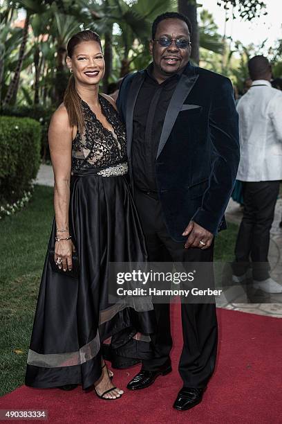 Bobby Brown and Alicia Etheredge attend the 26th Annual Heroes and Legends Awards at Beverly Hills Hotel on September 27, 2015 in Beverly Hills,...