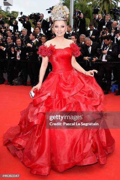 Elena Lenina attends the Opening ceremony and the "Grace of Monaco" Premiere during the 67th Annual Cannes Film Festival on May 14, 2014 in Cannes,...