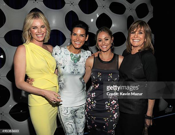 Rebecca Romijn, Angie Harmon, Elizabeth Mansucci and Linda Gray attend the TBS / TNT Upfront 2014 at The Theater at Madison Square Garden on May 14,...