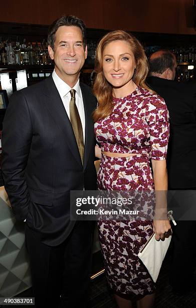 Michael Wright and Sasha Alexander attend the TBS / TNT Upfront 2014 at The Theater at Madison Square Garden on May 14, 2014 in New York City....