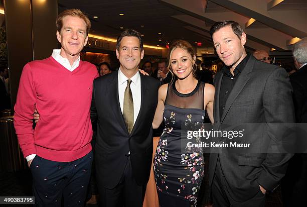 Matthew Modine, Michael Wright, Elizabeth Mansucci and Ed Burns attend the TBS / TNT Upfront 2014 at The Theater at Madison Square Garden on May 14,...