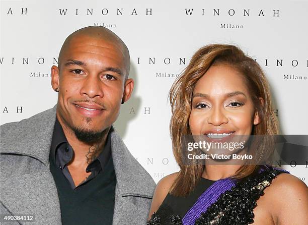 Nigel and Winonah de Jong attend the Winonah cocktail party during the Milan Fashion Week Spring/Summer 2016 on September 25, 2015 in Milan, Italy.