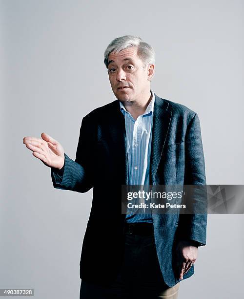 Speaker of the House and UK Conservative party politician John Bercow is photographed for the New Statesman on September 3, 2012.