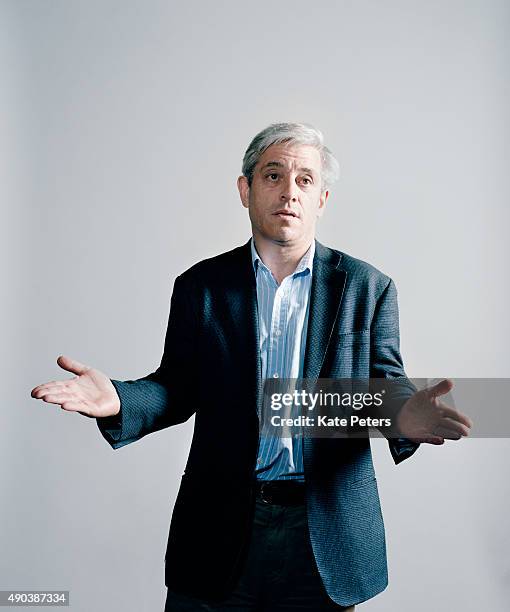 Speaker of the House and UK Conservative party politician John Bercow is photographed for the New Statesman on September 3, 2012.