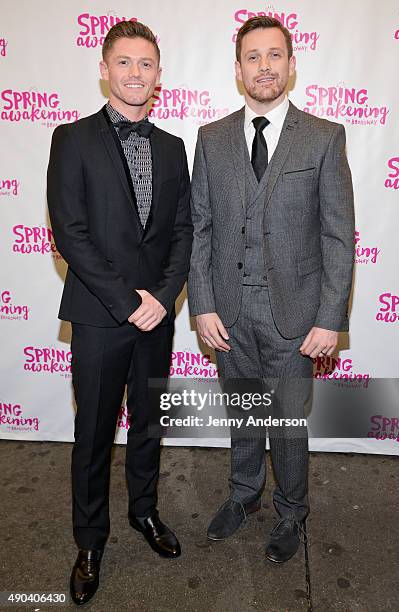 Spencer Liff and Michael Arden attend "Spring Awakening" Broadway Opening Night at The Brooks Atkinson Theatre on September 27, 2015 in New York City.