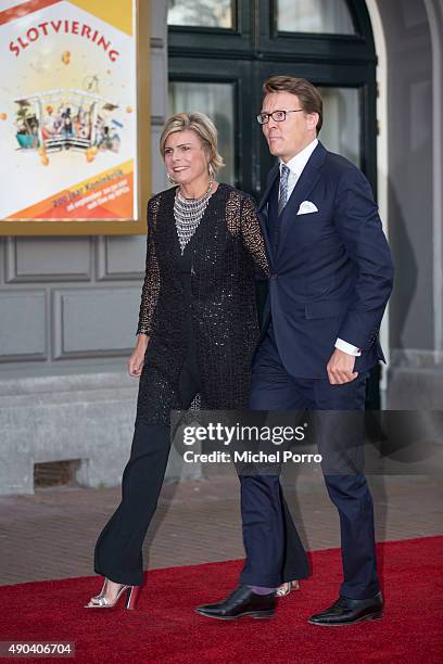 Princess Laurentien and Prince Constantijn of The Netherlands arrive for festivities marking the final celebrations of 200 years Kingdom of The...