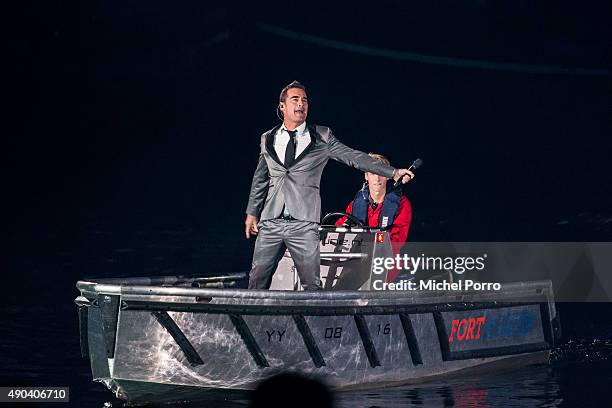 Jeroen van der Boom performs during festivities marking the final celebrations of 200 years Kingdom of The Netherlands on September 26, 2015 in...