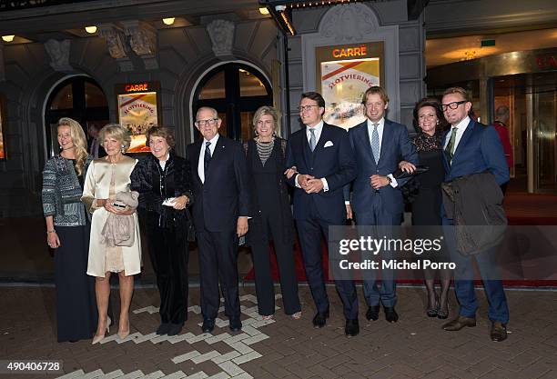 Princess Mabel, Princess Margriet, Pieter van Vollenhove, Princess Laurentien, Prince Constantijn, Prince Floris, Princess Annette and Prince...