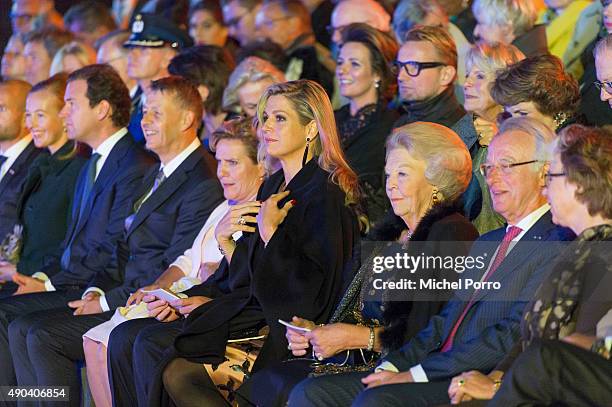 Queen Maxima of The Netherlandsand Princess Beatrix attend festivities marking the final celebrations of 200 years Kingdom of The Netherlands on...