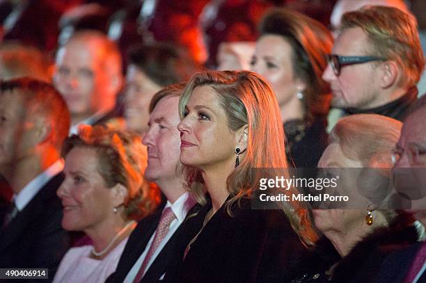 King Willem-Alexander of The Netherlands, Queen Maxima of The Netherlands and Princess Beatrix attend festivities marking the final celebrations of...