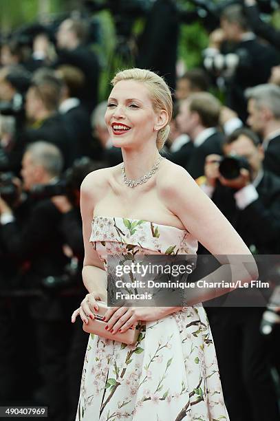 Nadja Auermann attends the Opening Ceremony and the "Grace of Monaco" premiere during the 67th Annual Cannes Film Festival on May 14, 2014 in Cannes,...