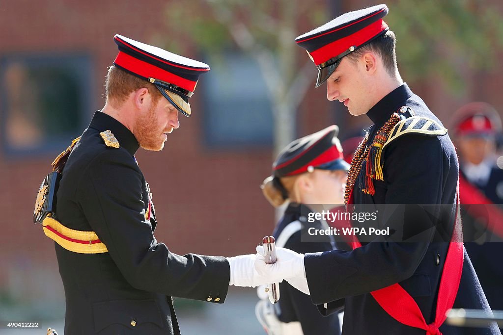Prince Harry Visits The Duke Of York's Royal Military School