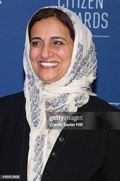 Minister for Foreign Trade HE Sheikha Lubna bint Khalid bin Sultan Al Qasimi attends the Clinton Global Initiative 2015 Global Citizen Awards on...