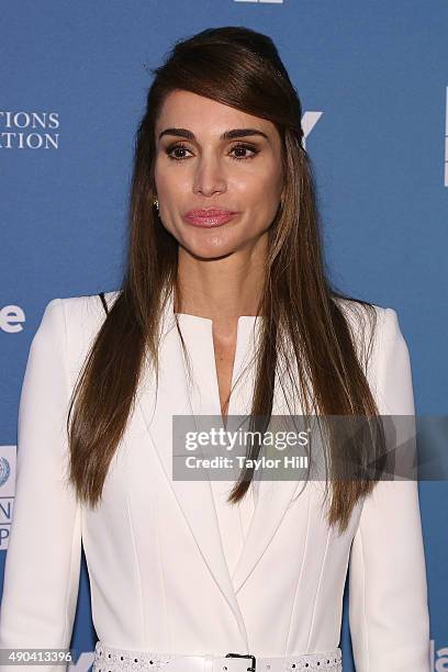 Her Majesty Queen Rania of Jordan attends the 2015 Social Good Summit at 92Y on September 27, 2015 in New York City.