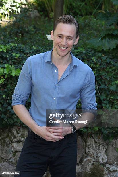 Tom Hiddleston attends a photocall for Crimson Peak on September 28, 2015 in Rome, Italy. PHOTOGRAPH BY Marco Ravagli / Barcroft Media UK Office,...