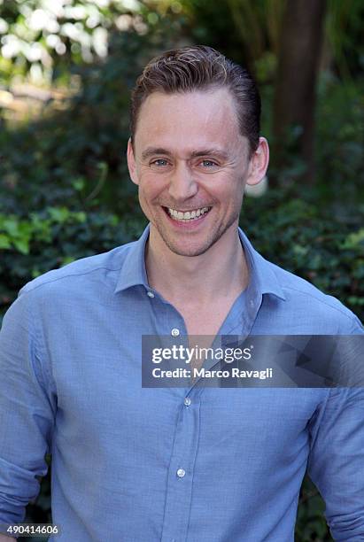 Tom Hiddleston attends a photocall for Crimson Peak on September 28, 2015 in Rome, Italy. PHOTOGRAPH BY Marco Ravagli / Barcroft Media UK Office,...