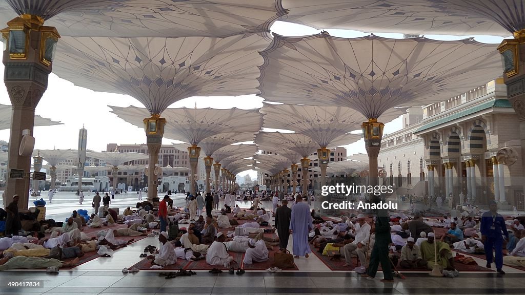 Muslim Pilgrims at Masjid al Nabawi