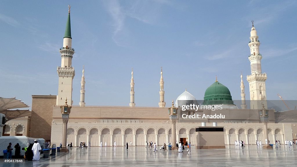 Muslim Pilgrims at Masjid al Nabawi