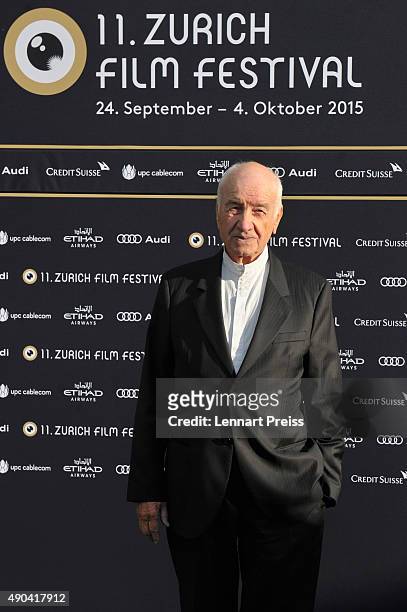 Actor Armin Mueller-Stahl attends the Lifetime Achievement Award Ceremony during the Zurich Film Festival on September 28, 2015 in Zurich,...