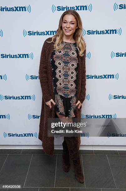 LeAnn Rimes visits at SiriusXM Studios on September 28, 2015 in New York City.